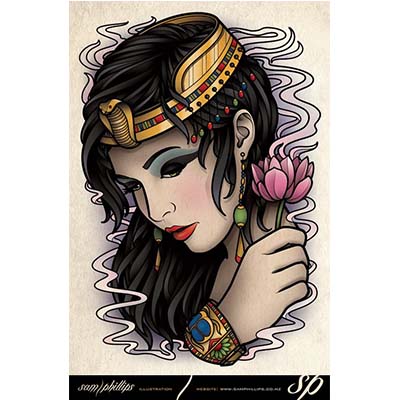 Egyptian Sample designs Fake Temporary Water Transfer Tattoo Stickers NO.10319